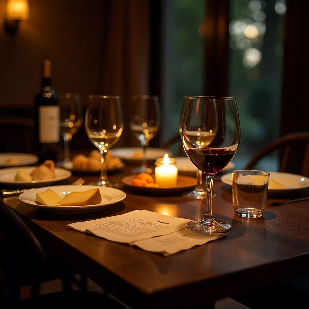 Wine tasting arrangement
